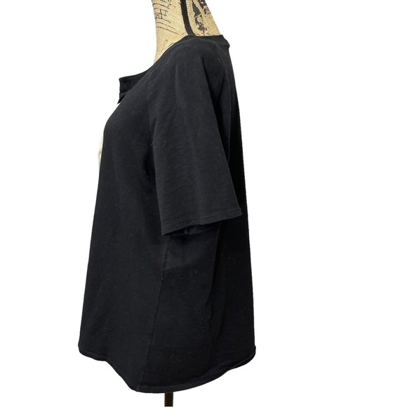 1.4.3 Story Black Lace Up Tunic Top Oversized Fit Size Medium - Picture 5 of 7